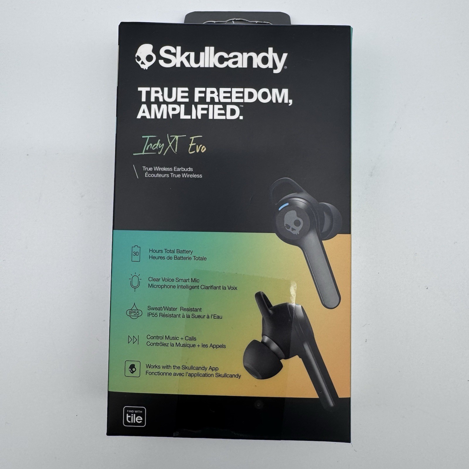 Skullcandy Indy XT Evo True Wireless Earbuds True Black 30hr Battery,New/Sealed