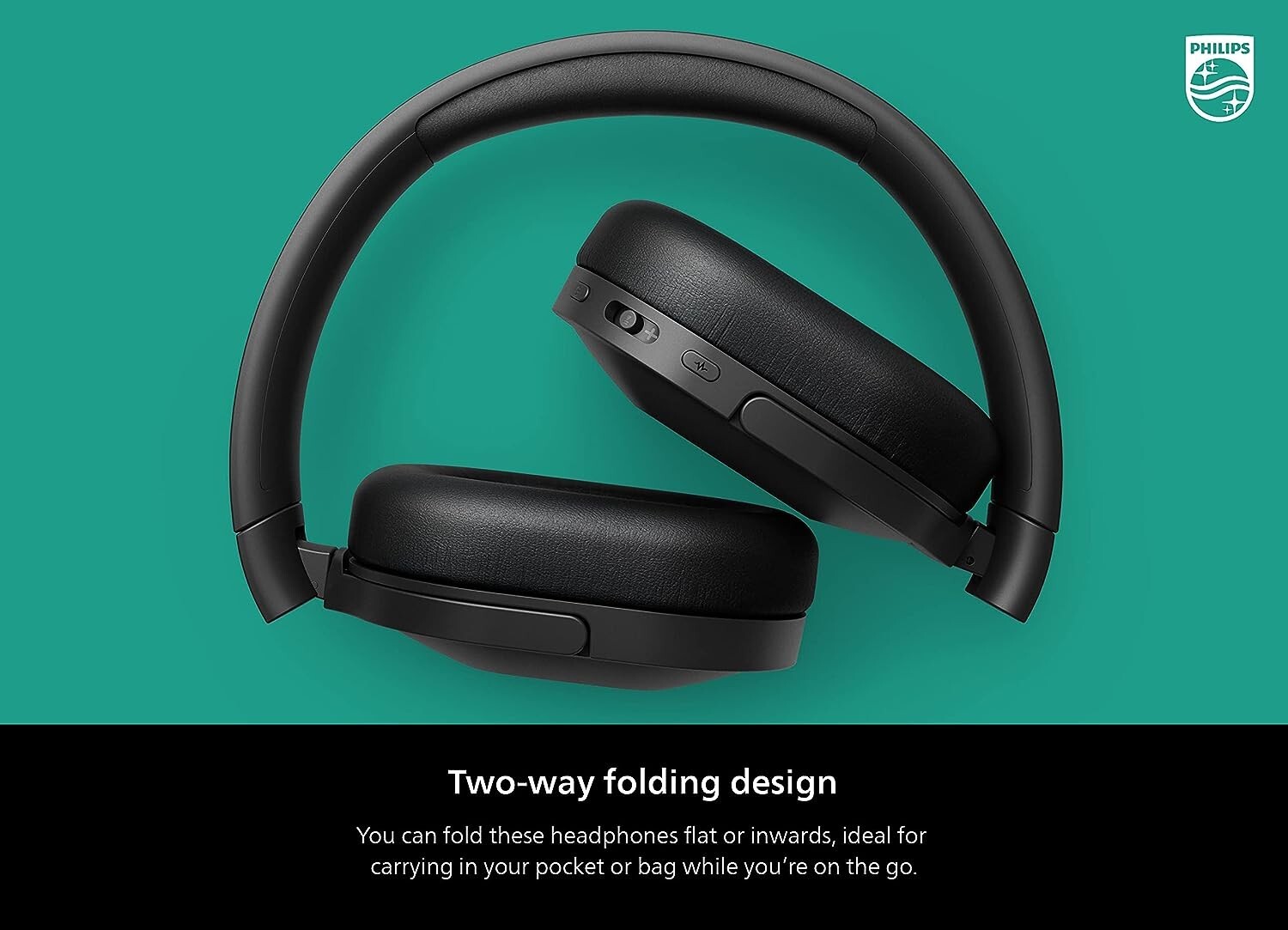 Philips Wireless Over the Ear Noise Canceling Wireless Headphones