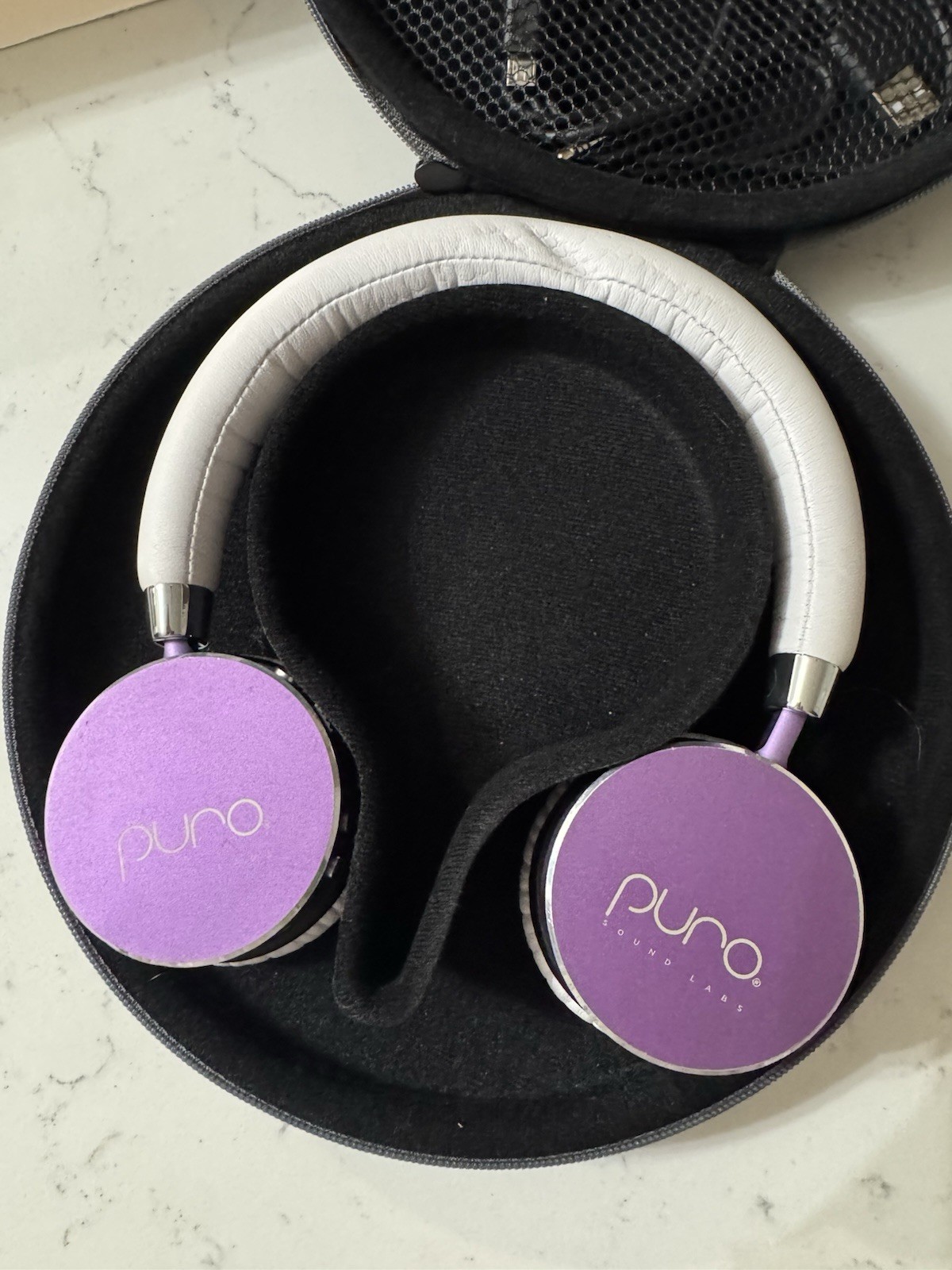 Puro Sound Labs BT2200s Bluetooth Headphones Purple With Case Original Packaging