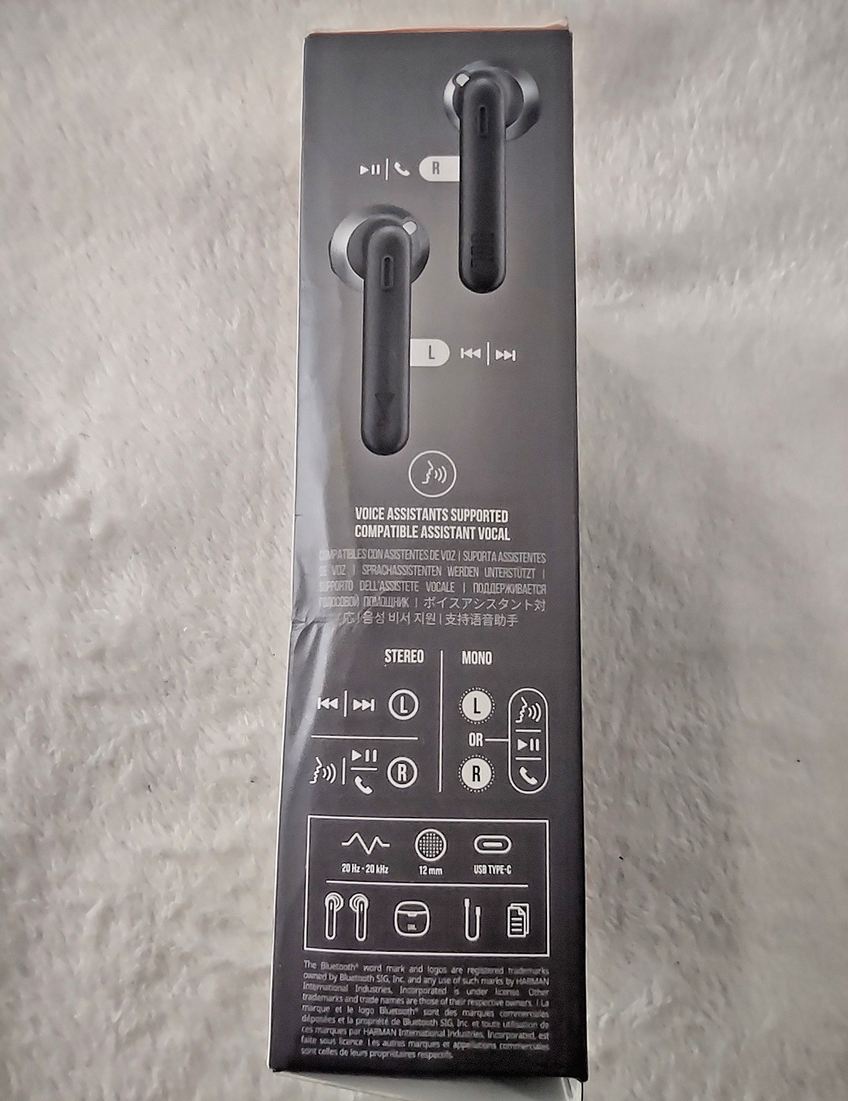 JBL TUNE 225TWS PURE BASS Wireless Earbuds Earphones BT Harman Black – OPEN BOX