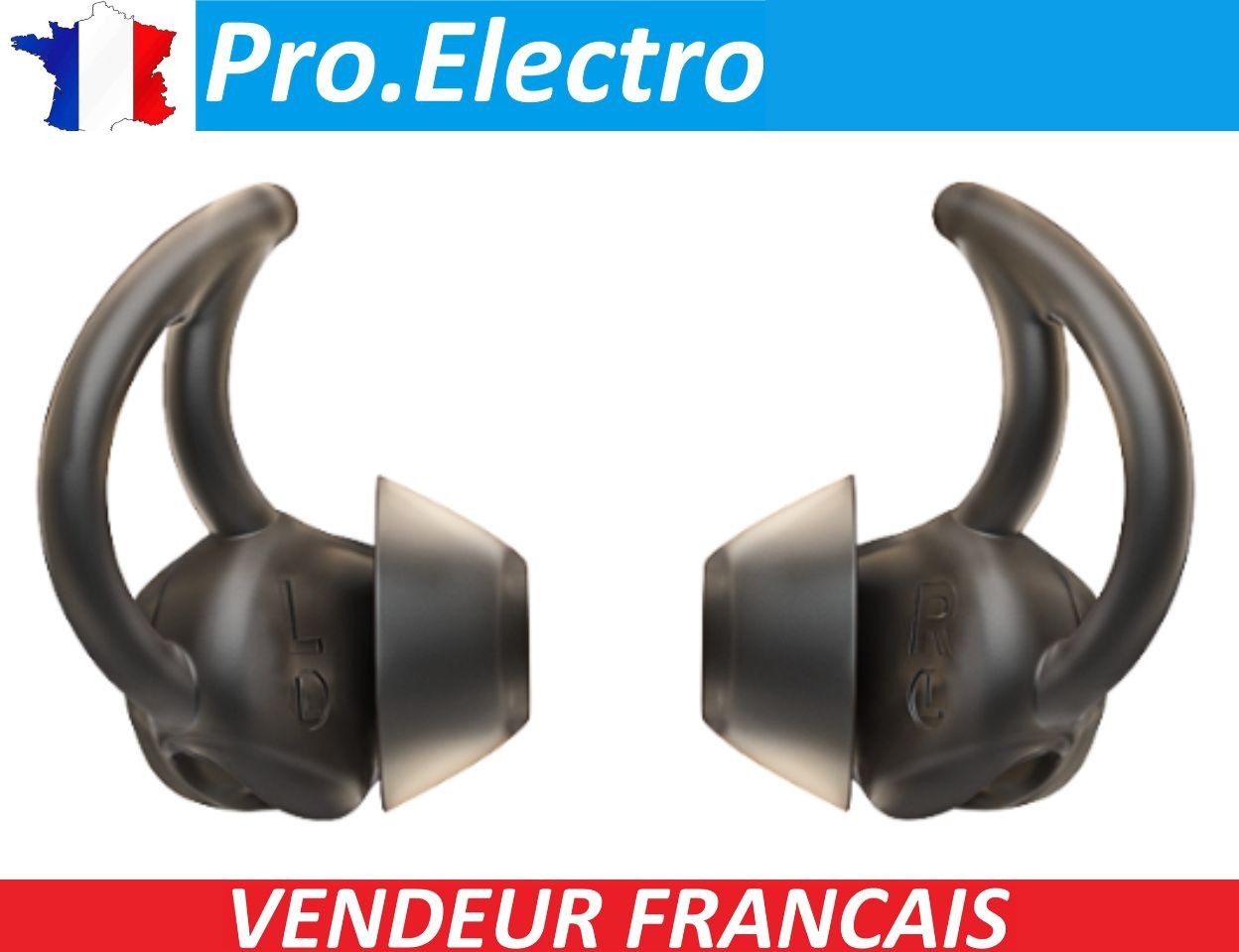 Black: Bose Soundsport Free 423729L (L) Wireless Earphone Silicone Tips