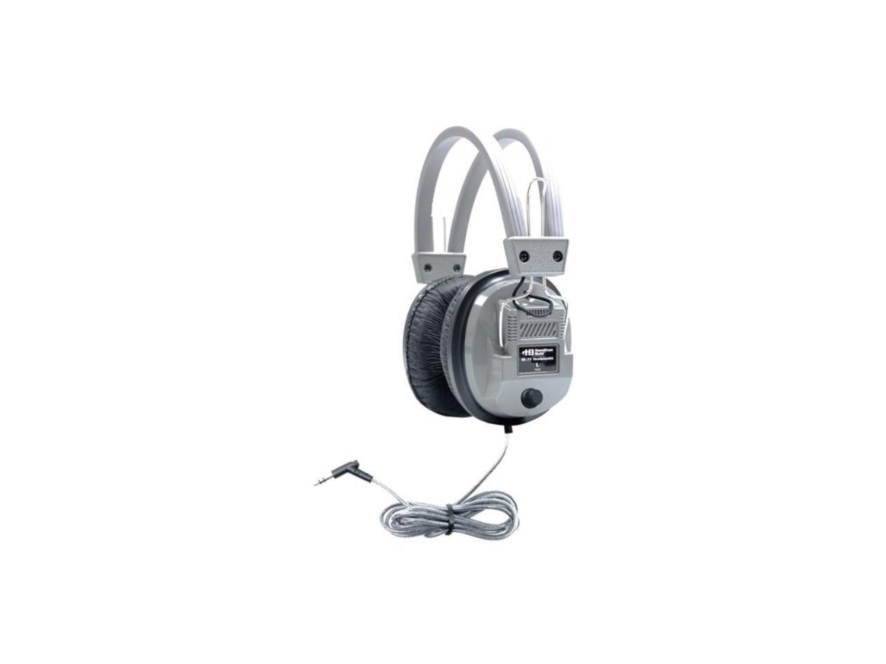 HamiltonBuhl SC-7V SchoolMate Deluxe Stereo Headphone with 3.5mm Plug & Volume C