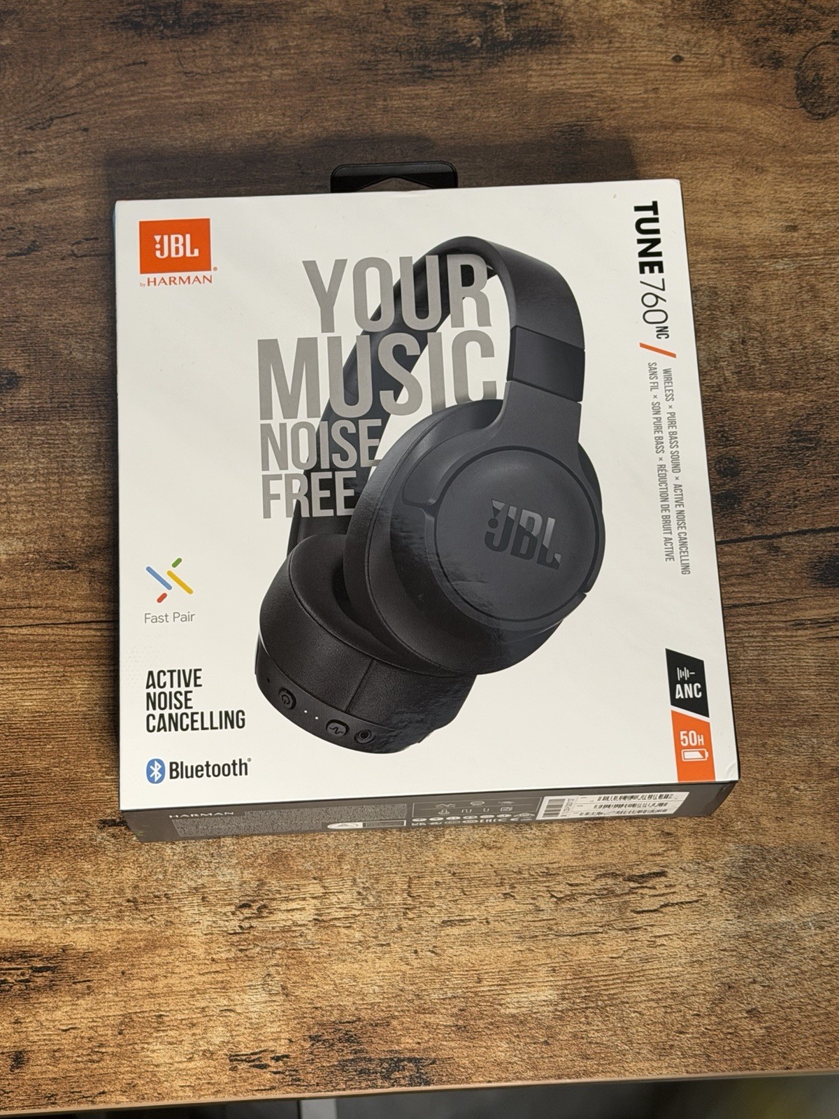 JBL 760NC Over the Ear Headphones – Black