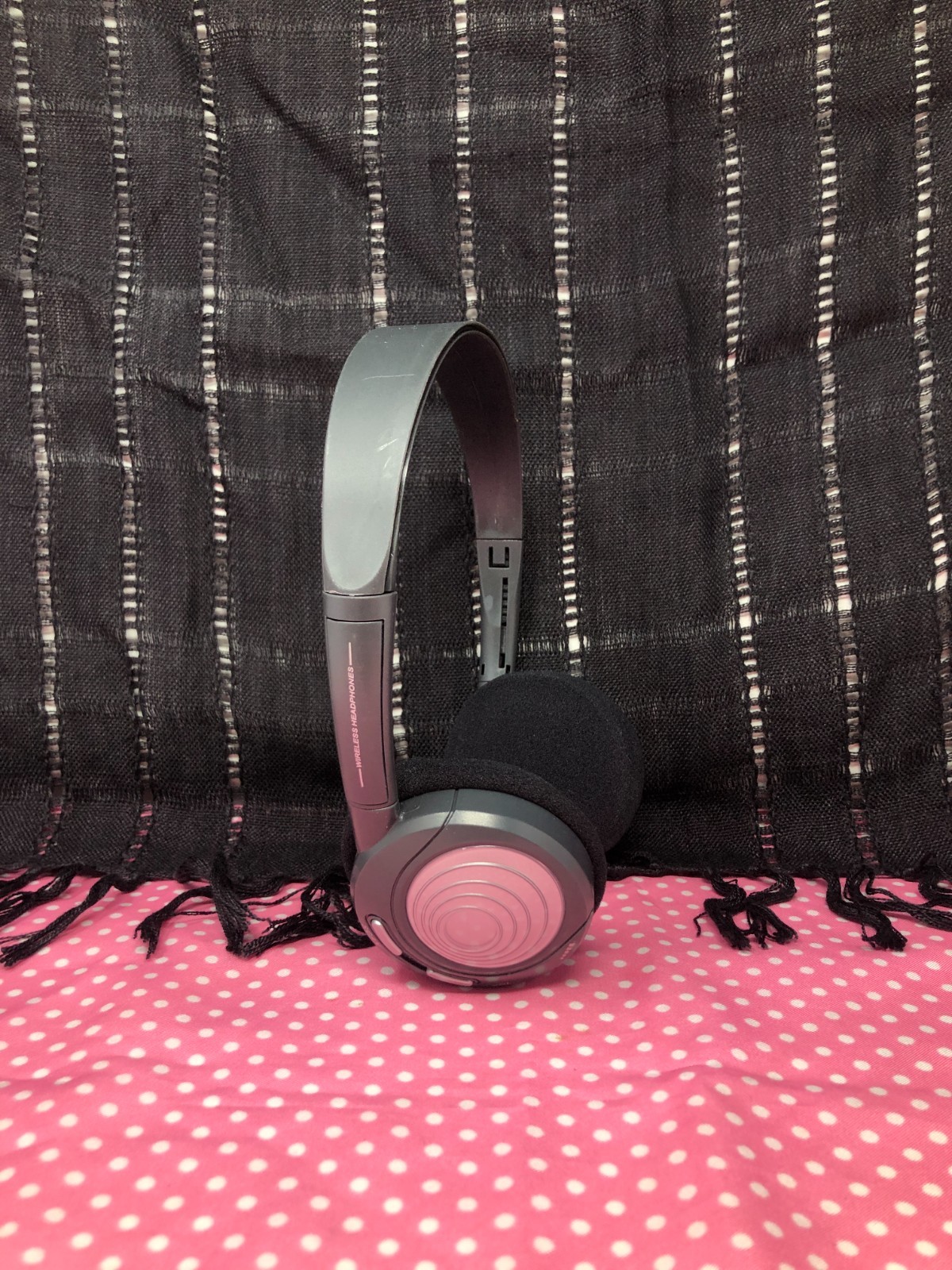 FM Transmitter with Wireless Headphones