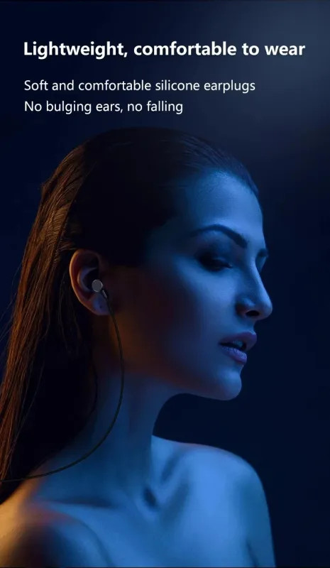 Metal Wired Earphones 3.5mm Type C HiFi Stereo Gaming HD Mic Noise Reduction