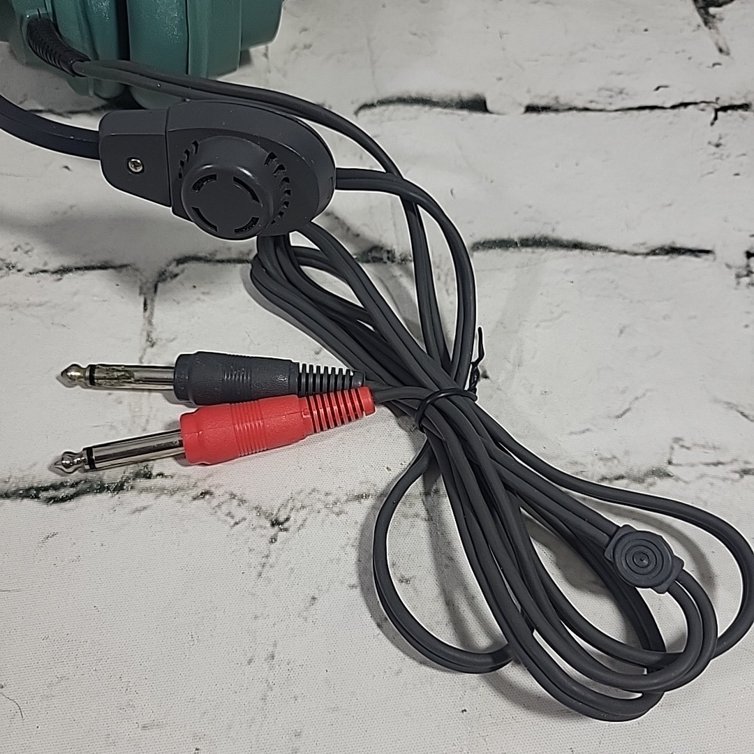 Vintage Bell And Howell Mono Headset Mic Headphones Heavy Duty