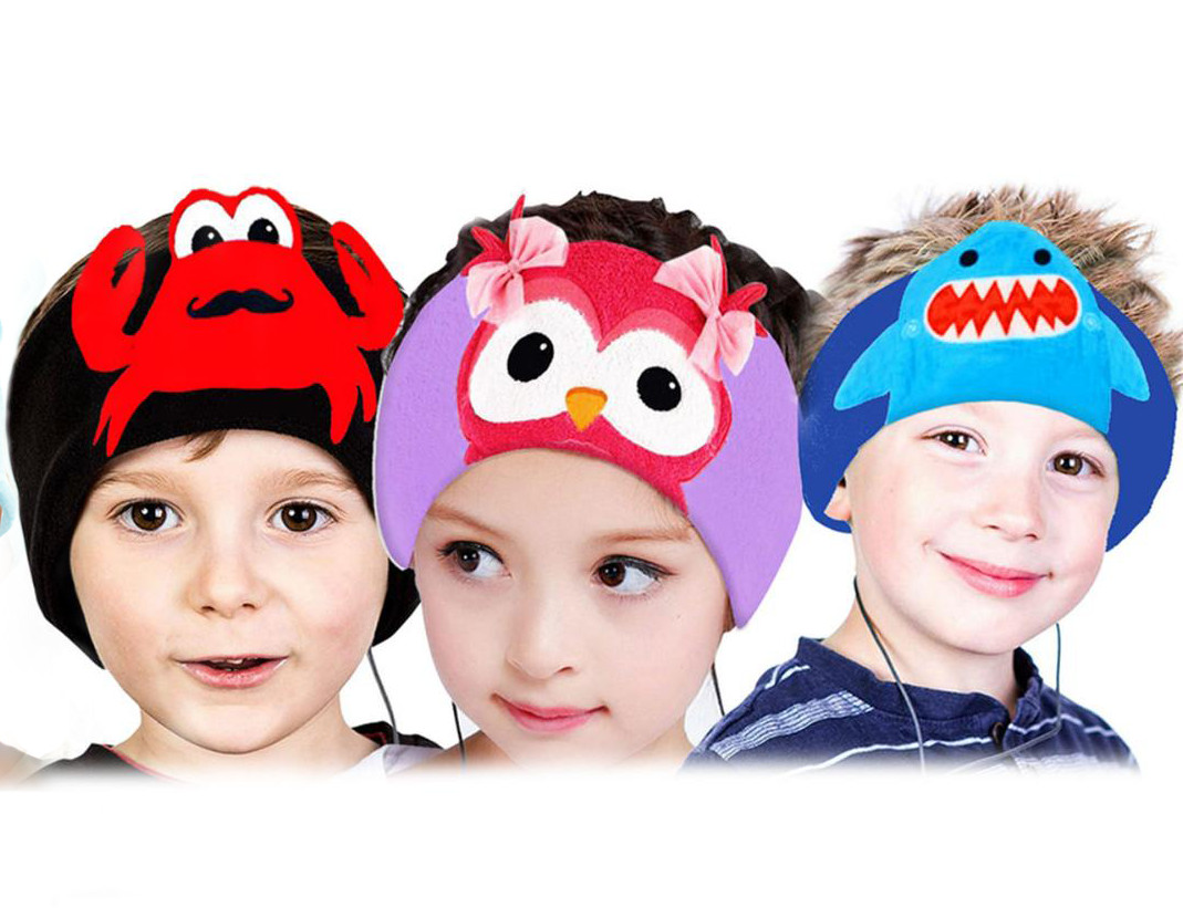 Contixo H1 Kids Soft Fleece On-Ear Headphones Animal Design Warm Earphone