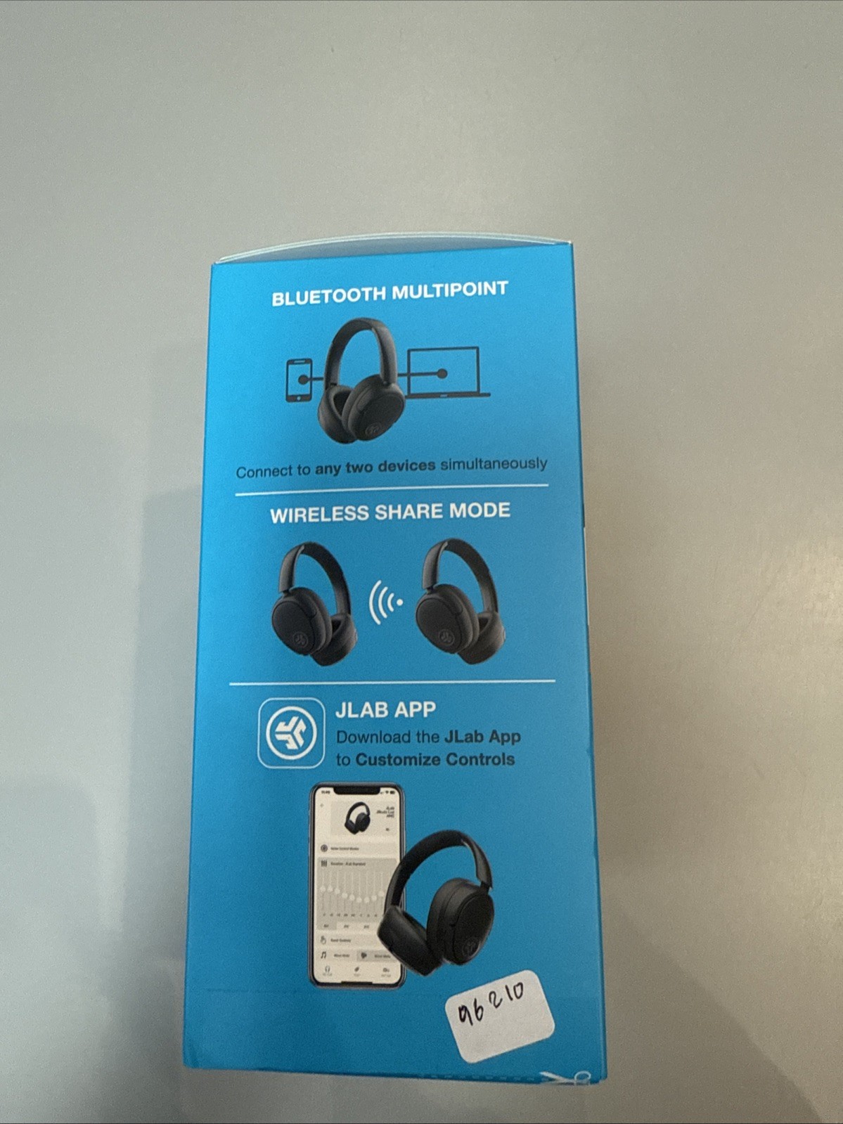 JLab JBuds Lux Active Noise Canceling Bluetooth Wireless Headphones Graphite