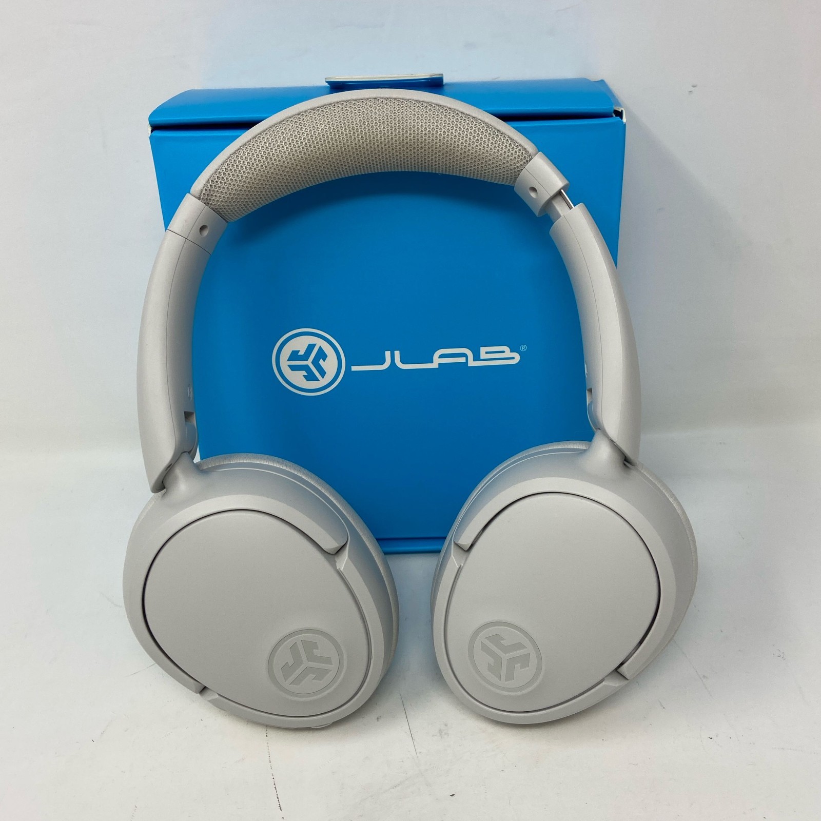 JLab JBuds Lux ANC Wireless Over-Ear Headphones, Cloud White
