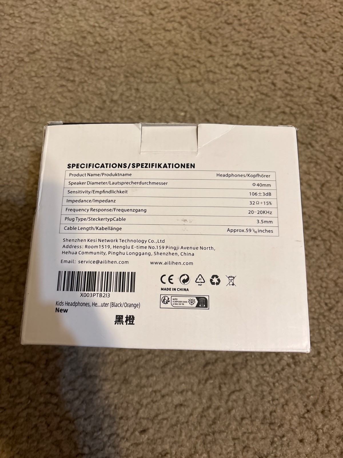 AILIHEN C8 Headphones Wired, On-Ear Headphones with Microphone and Volume