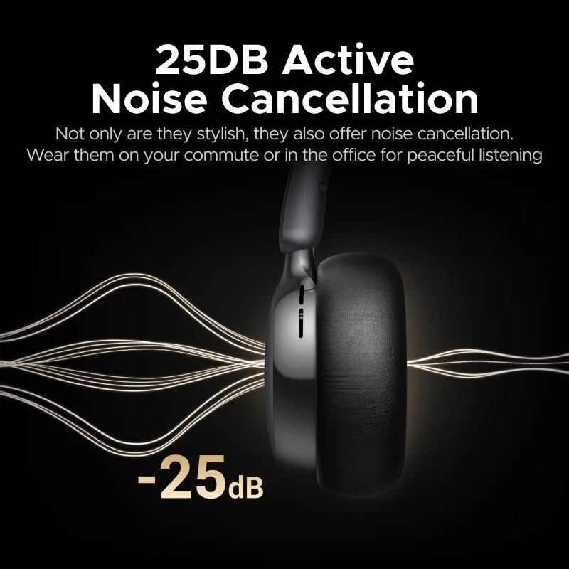 UGREEN Studio Plus 25dB 3D Active Noise Cancelling Wireless Bluetooth Headphone