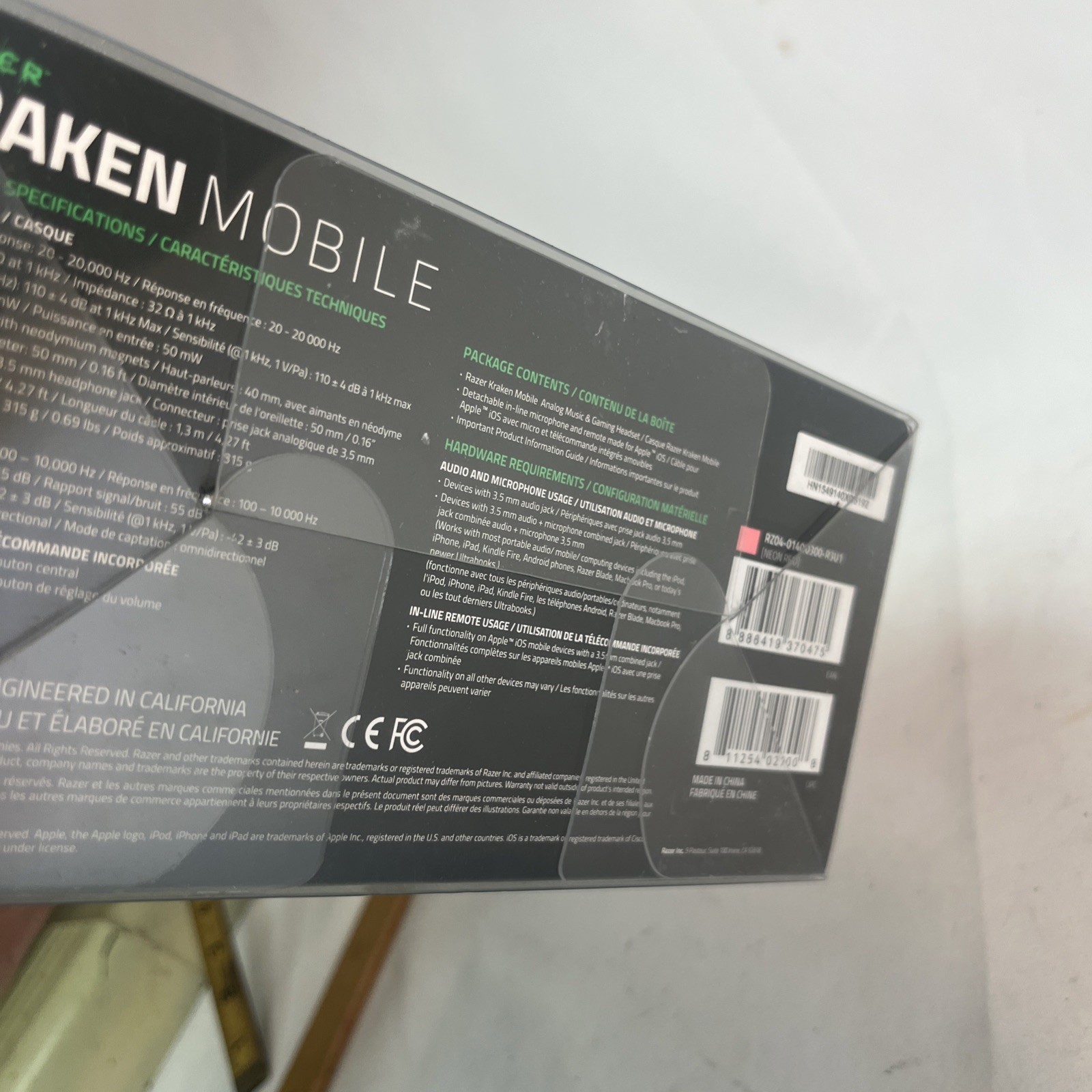 Razer Kraken Mobile Headphones Neon Red RZ04-01400300-R3U1
