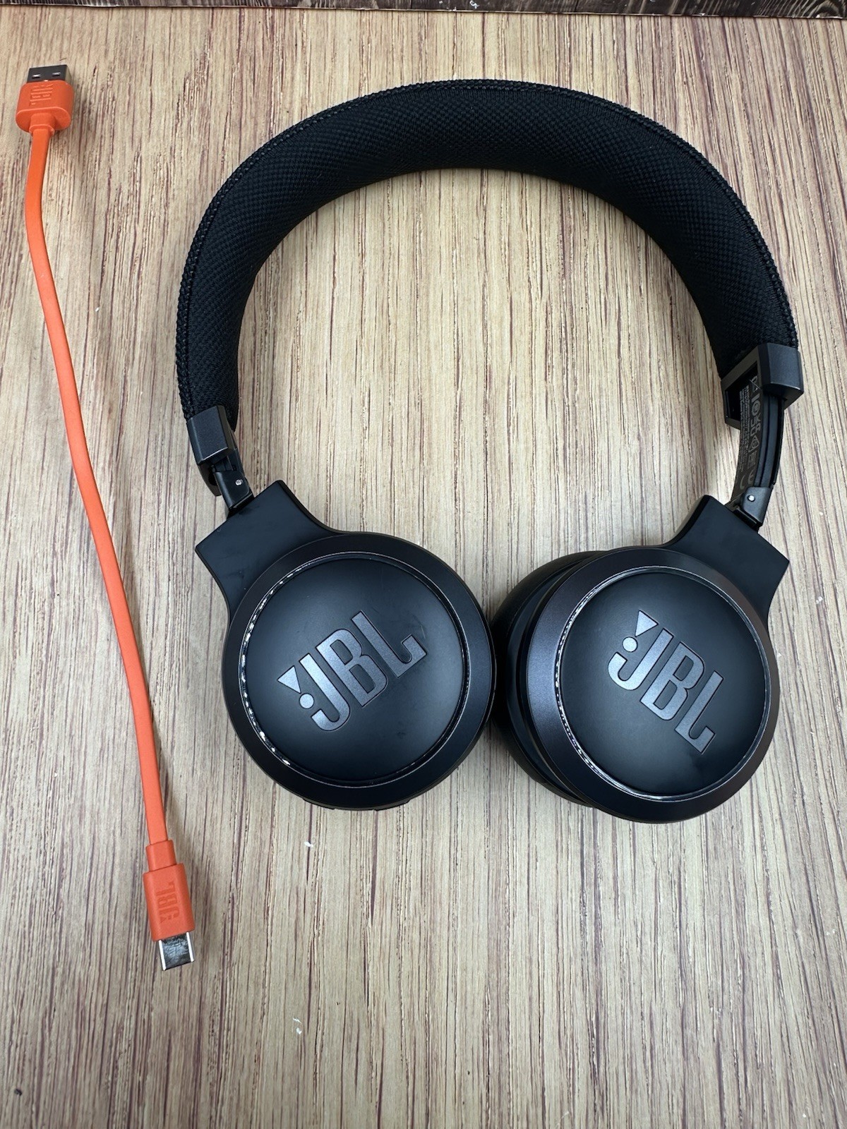 JBL LIVE 460NC Wireless Bluetooth Headphones LIVE ANC Blacks W/Charger-VG