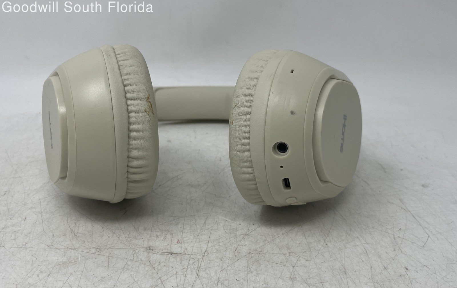 iHome TX-72 Beige Bluetooth Wireless Over The Ear Headphones Not Tested