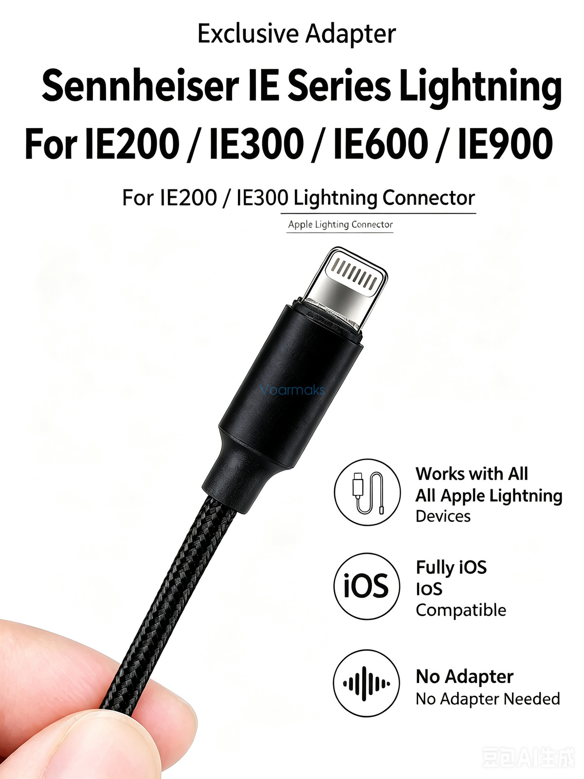 Hifi Occ DAC Earphone Cable for Sennheiser IE200 IE300 IE600 IE900 Mic Control