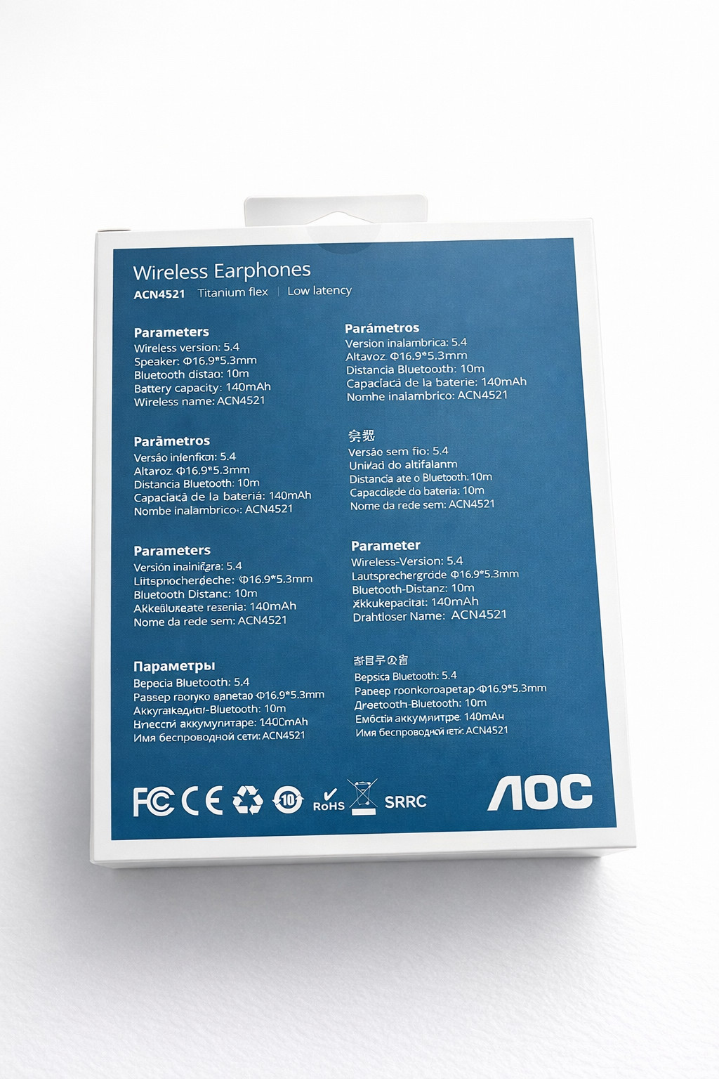 AOC ACN4521 Bluetooth 5.4 Open-Ear Design Bone Conduction Sports Headphones