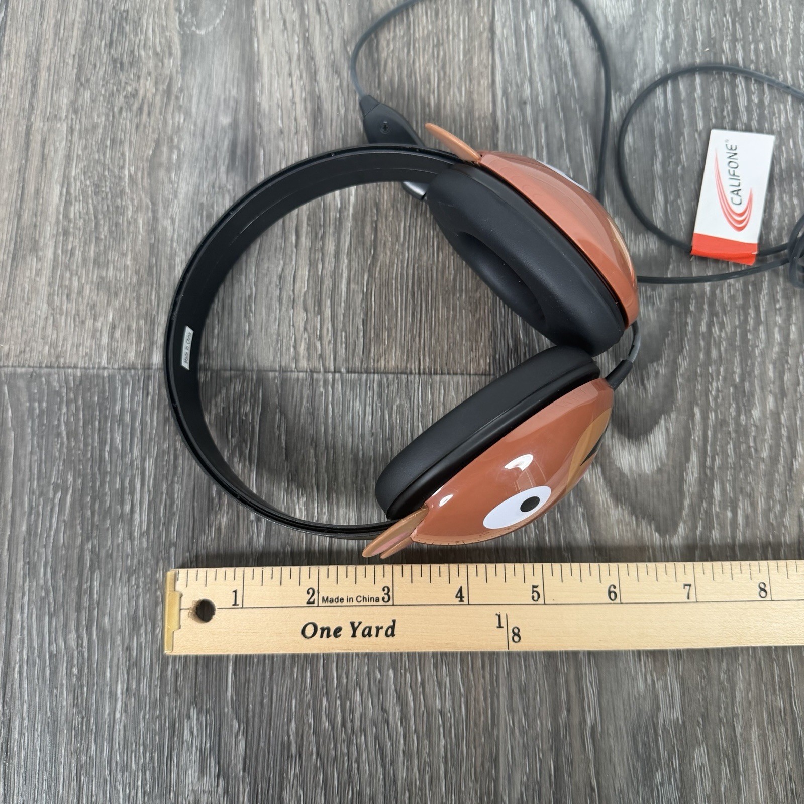 Califone Kids Bear Headphones Listening First Stereo 2810-BE Wired Vintage Y2K