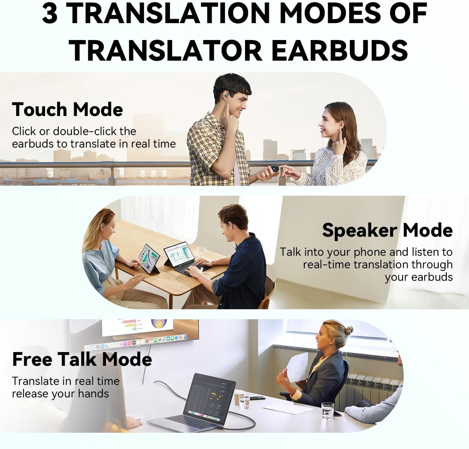 Dynamic Sound AI Translation Earbuds: 144 Languages & Fast Charging in 1.5 Hours
