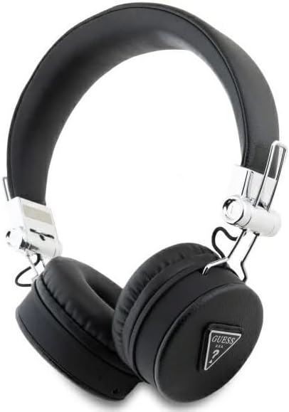 Guess Grained Classic Round Shape Bluetooth On Ear ENC Headphone Black