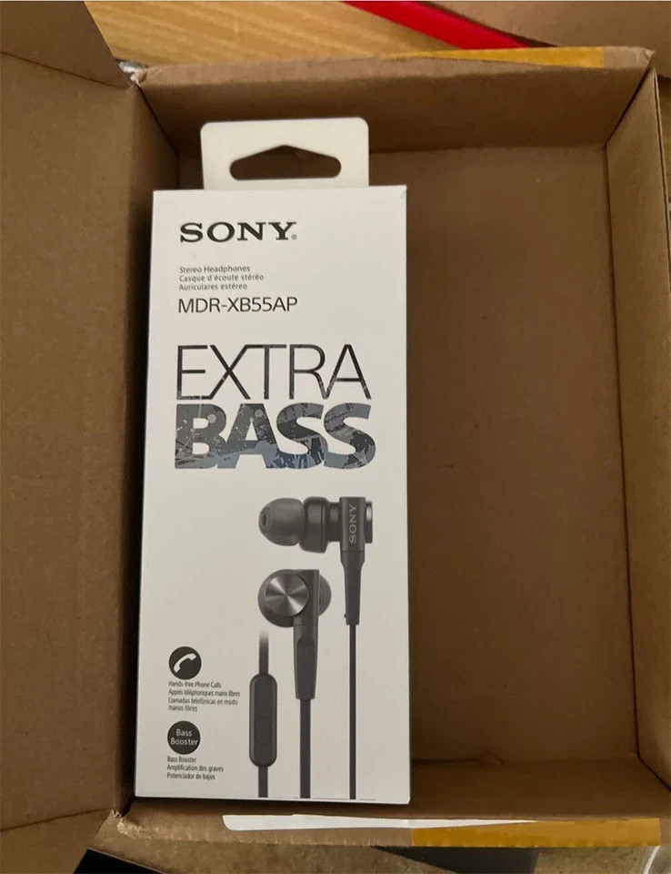 For SONY MDR-XB55AP Bass Booster In-Ear Wired Headphones In-line Remote Mic