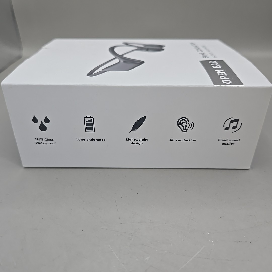 NEW Open Ear Bone Conduction Sports Motion Headphones Model X20S Black Bluetooth