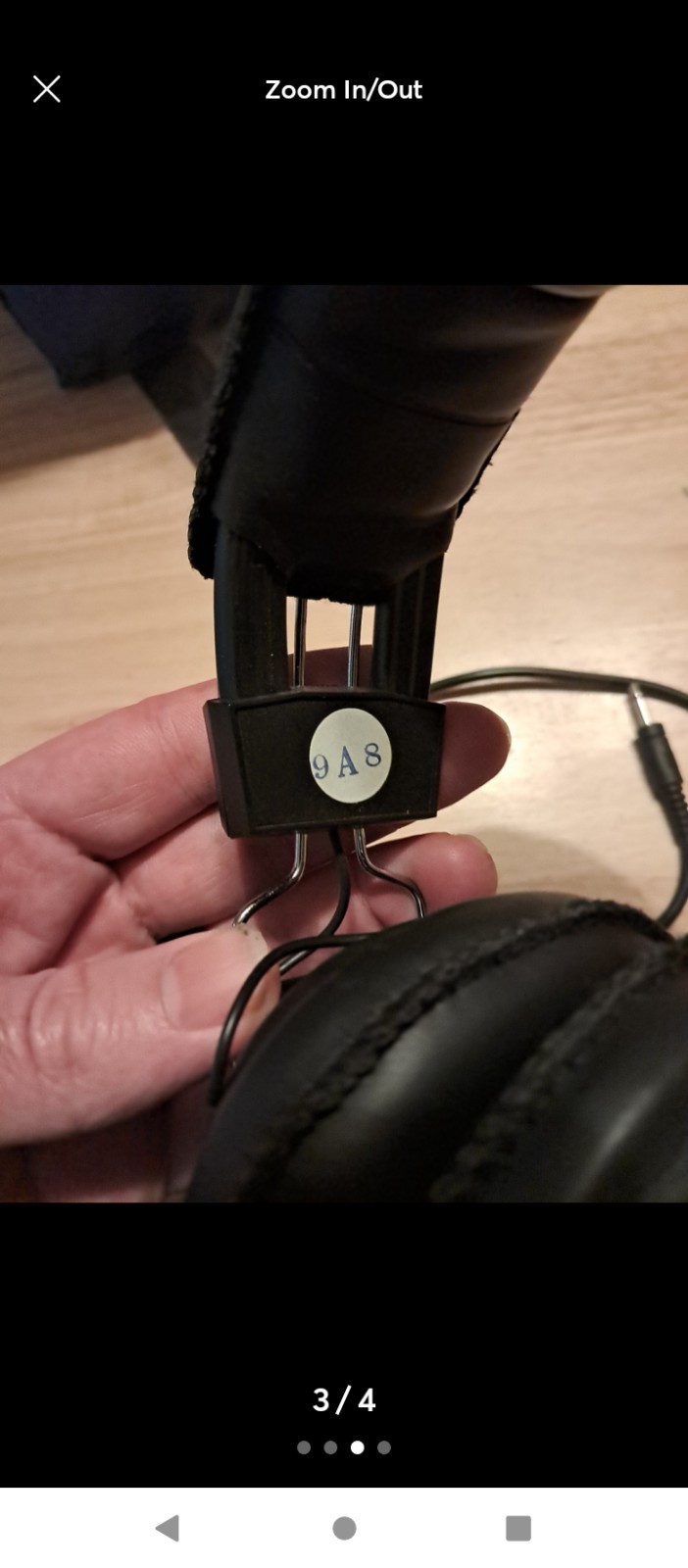 RadioShack PRO-100 Over-Ear Headset Black 3.5mm Volume Control Adjustable