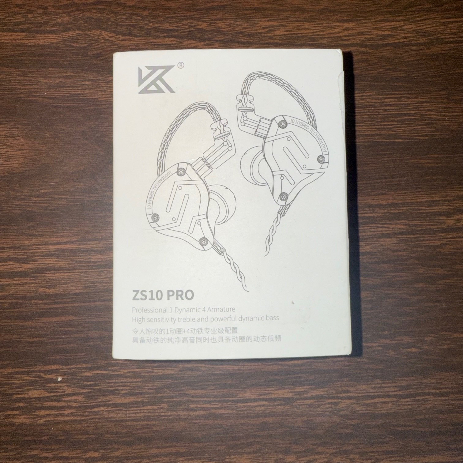 KZ ZS10 Pro Wired In-Ear Monitors HiFi Earphones 3.5mm Detachable Cable