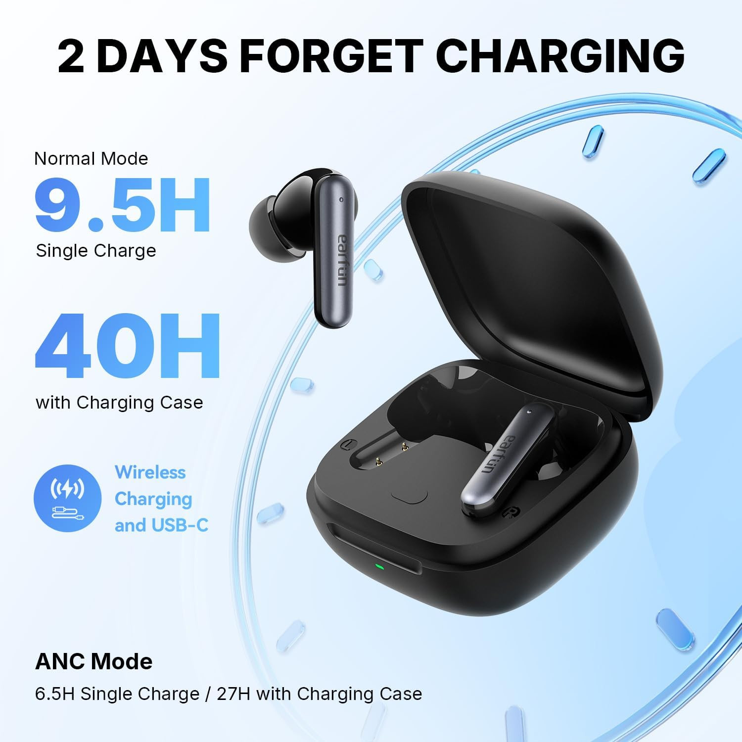 EarFun Air Pro 4i Noise Cancelling Wireless Earbuds, Hi-Res Sound with LDAC, 6 M