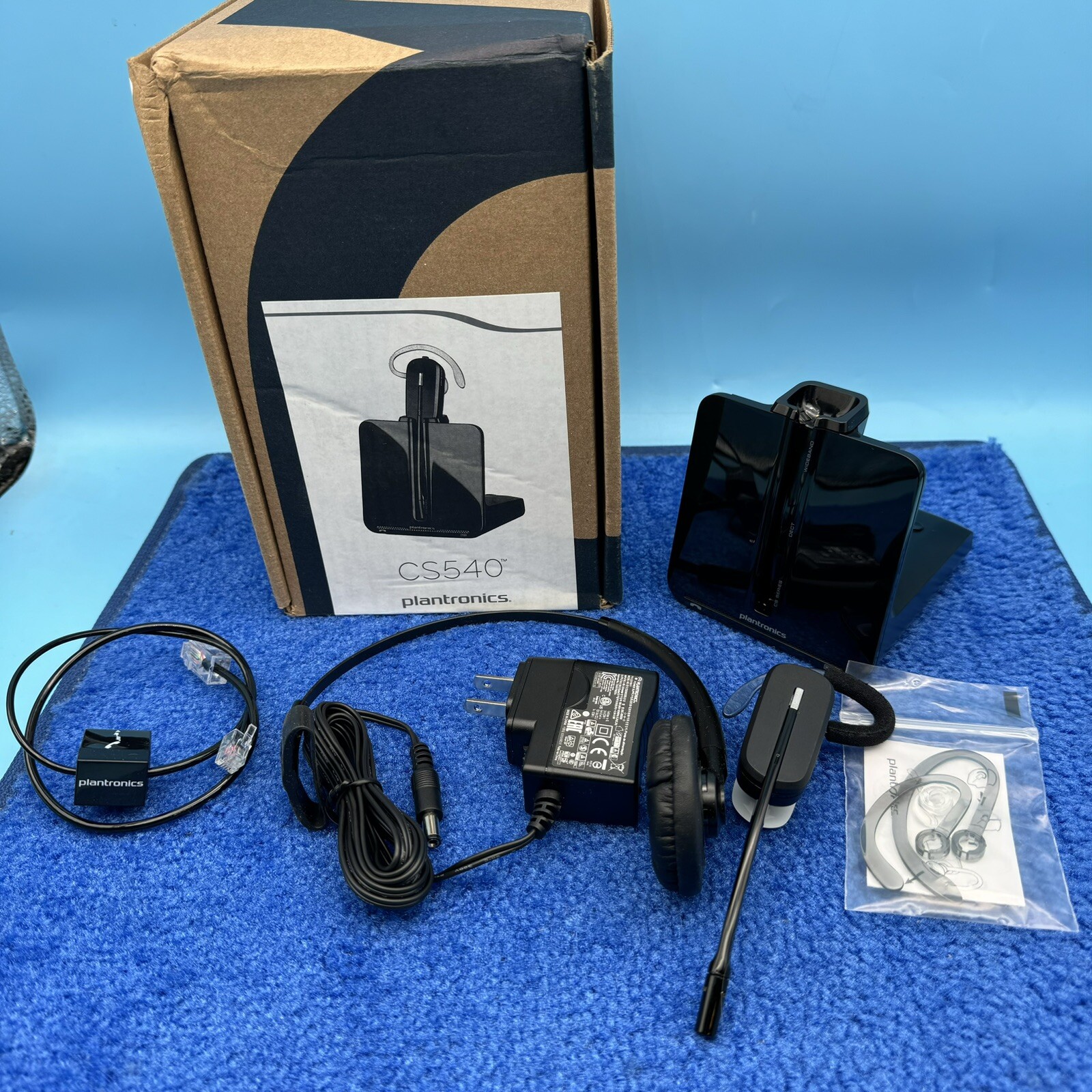 Plantronics – CS540 Wireless DECT Headset (Poly) – Single Ear (Mono) Convertible