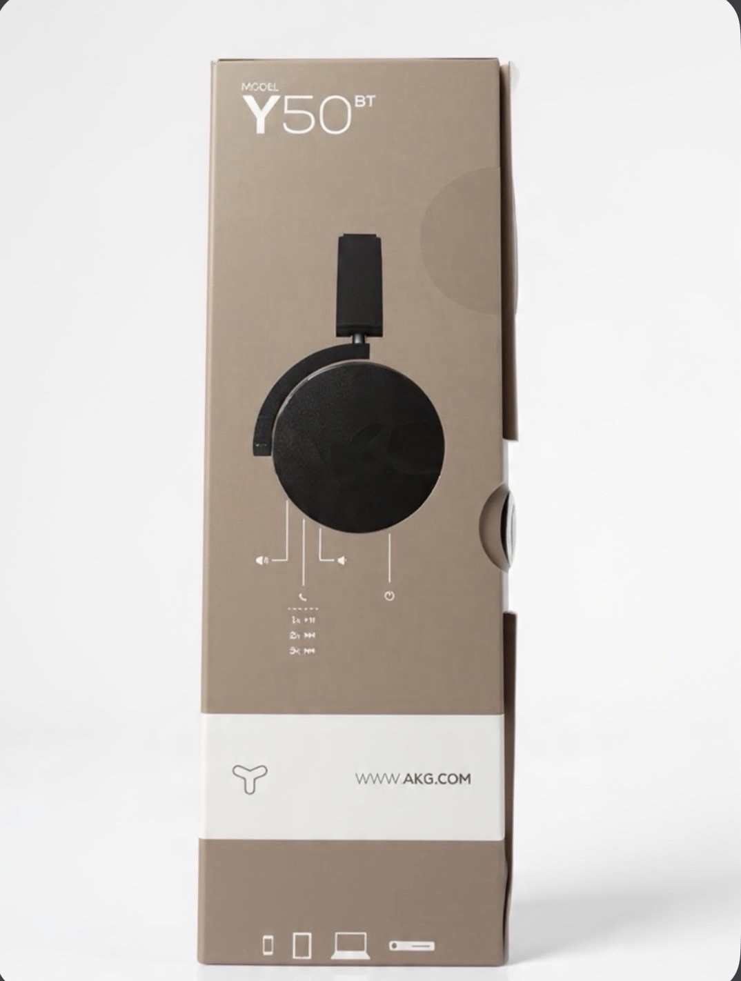 AKG Y50BT Wireless On-Ear Headphones, Bluetooth with aptX, 20H Battery, Foldable