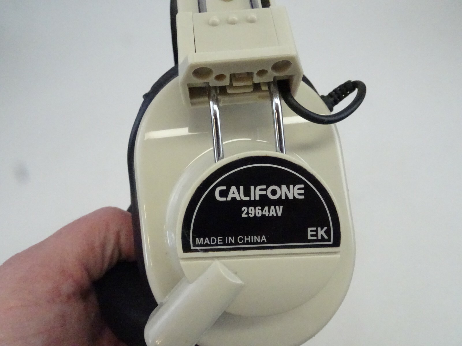 Califone 2964 AV Headphones + Mic 6.35 mm 1/4″ dual plug Mono 2964AV