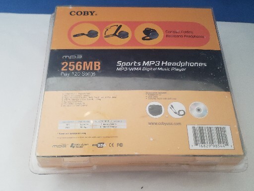 Vintage Coby MP3 Sports Headphones MP-C544 256 MB New Sealed
