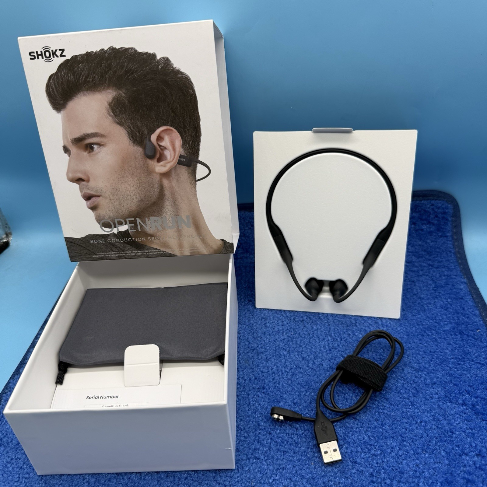 Shokz OpenRun Wireless Bone Conduction Headphones – Black