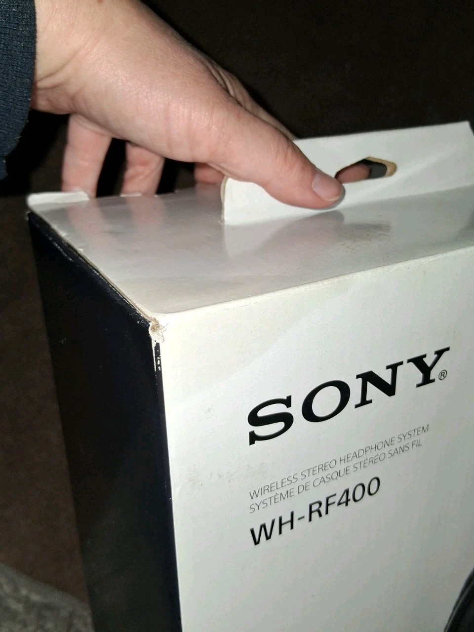 Sony WHRF400 RF Black Wireless Noise Reducing Home Theater Headphones