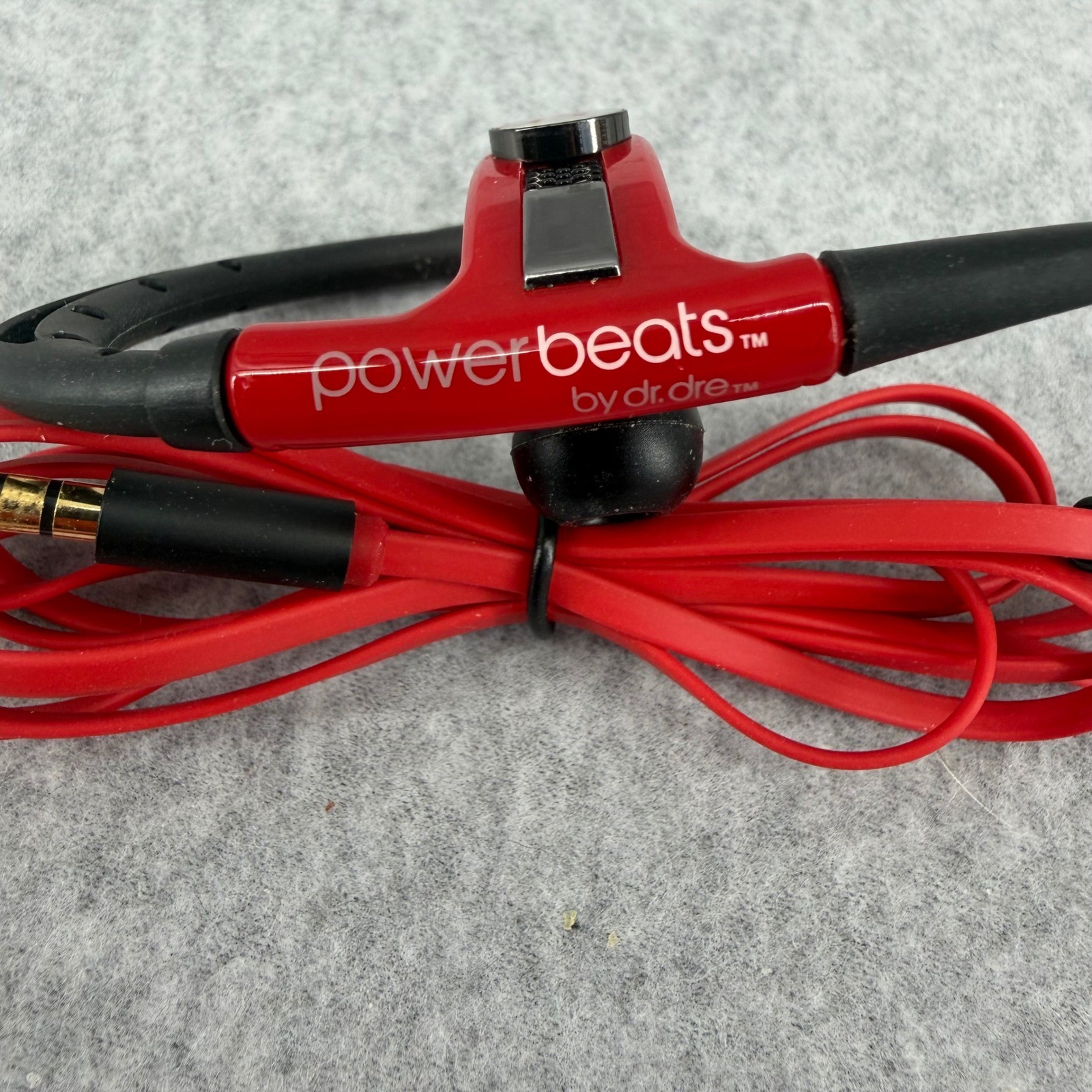 Beats by Dr. Dre Powerbeats Wired In-Ear Sport Headphones Red Black 3.5mm Jack