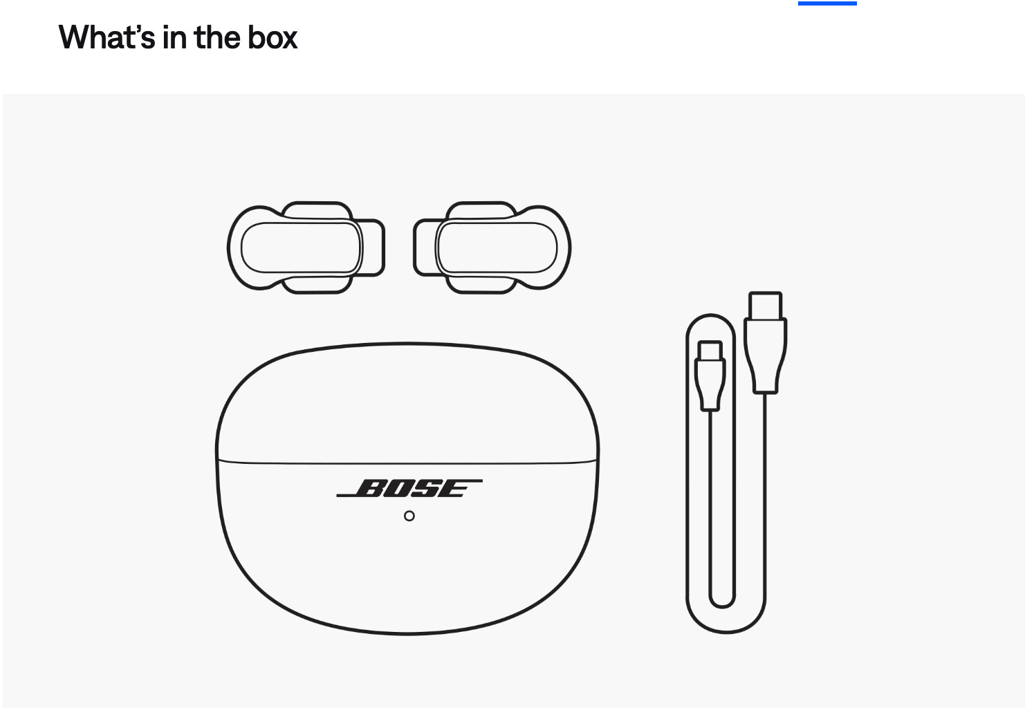 bose quietcomfort ultra earbuds in Navy Blue. New in Box