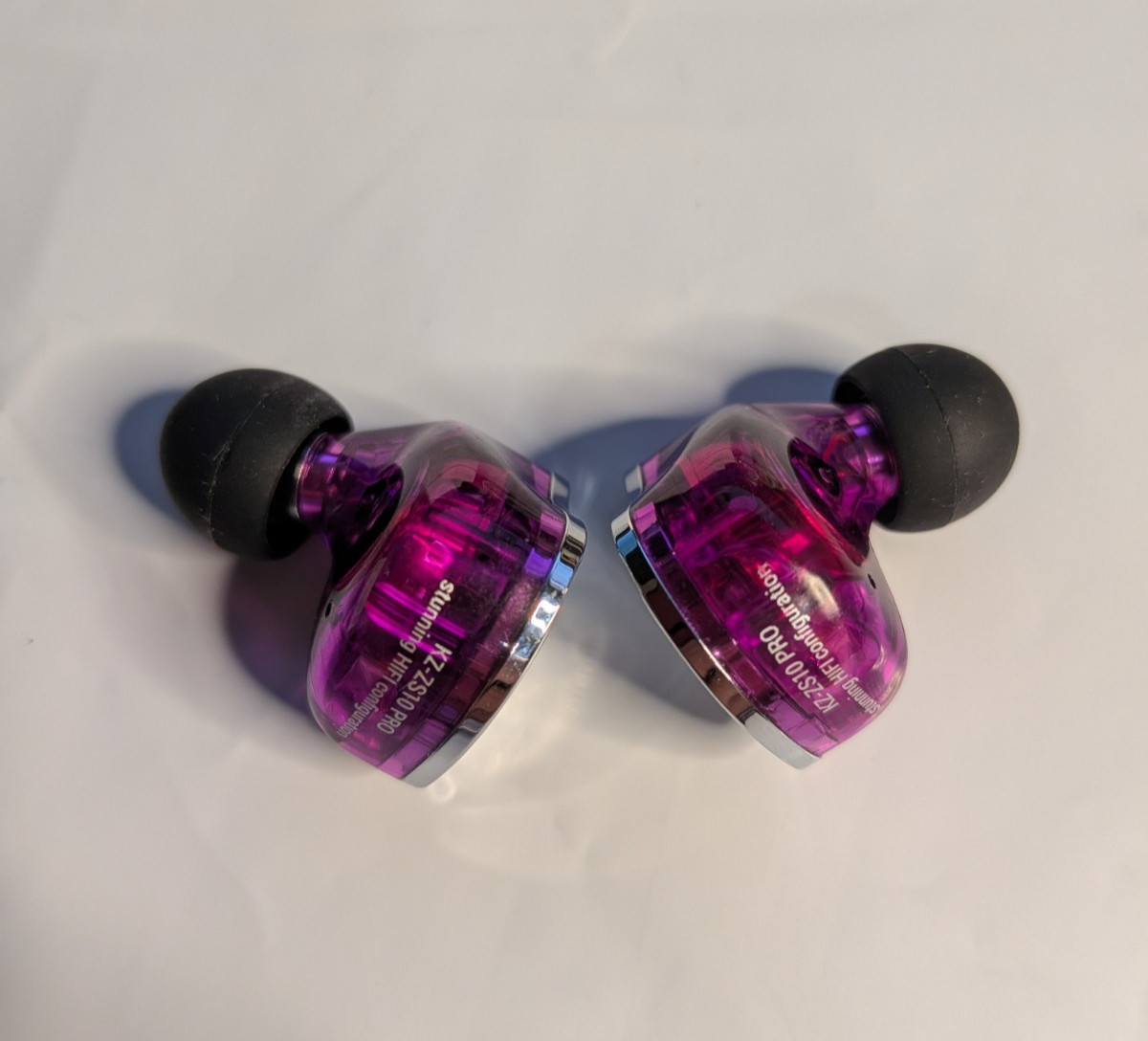 Linsoul KZ ZS10 Pro, 4BA+1DD 5 Driver in Ear Monitor Wired Earbuds No Mic Purple