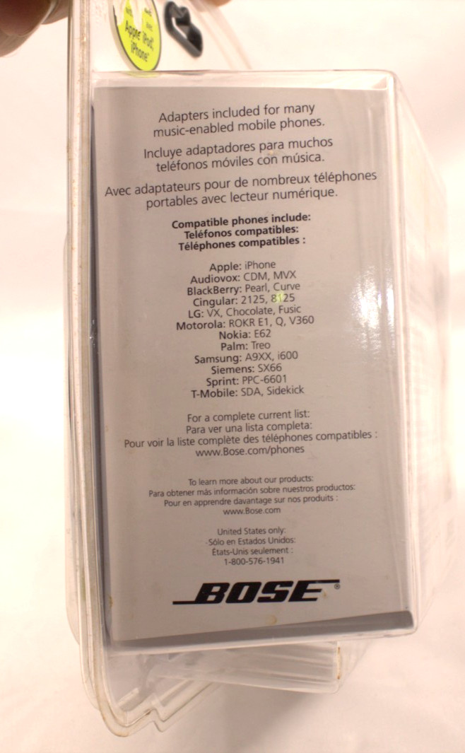 Bose Mobile On-Ear Headset Includes Inline Microphone New Sealed