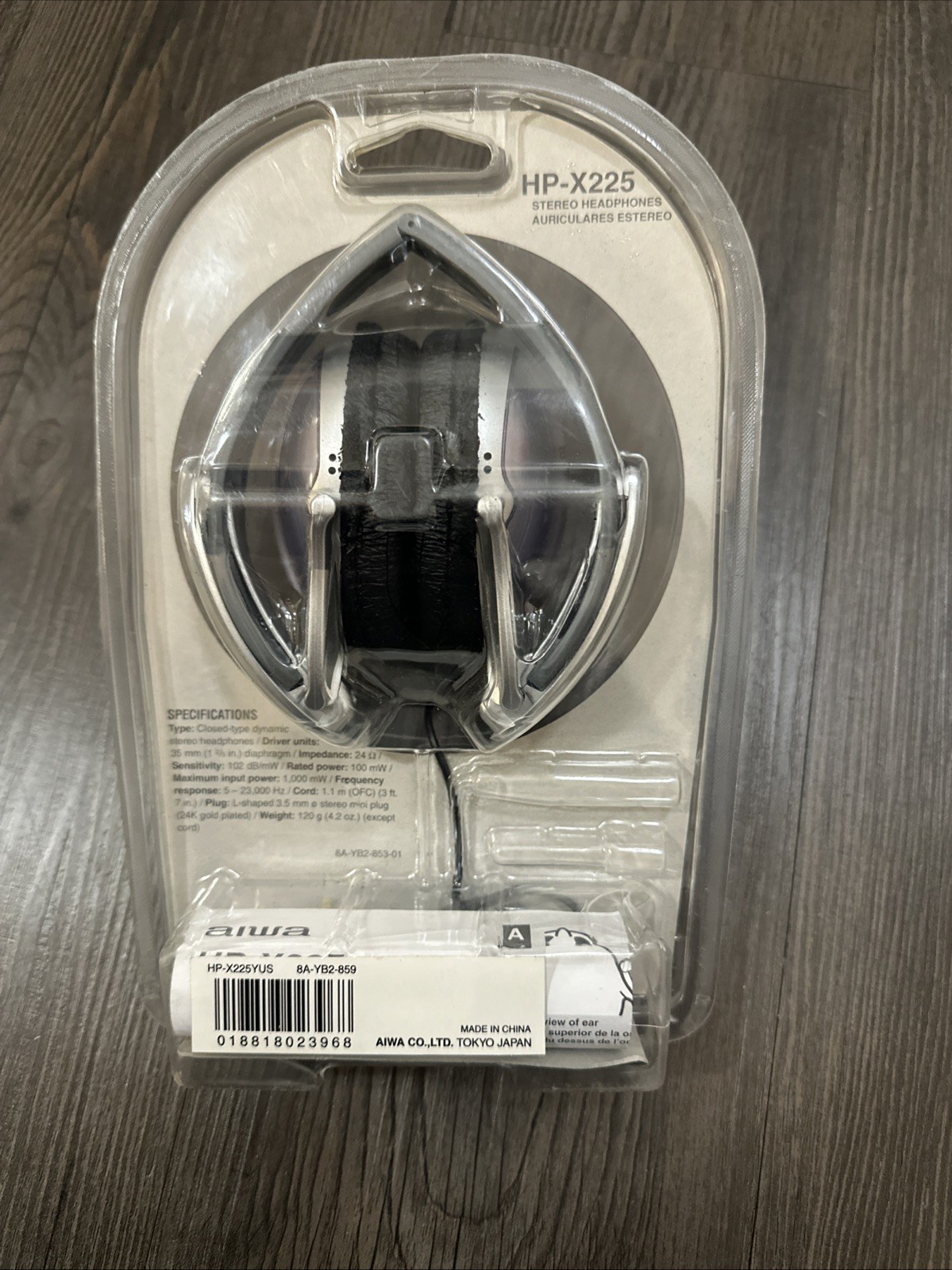 Vintage AIWA Foldable Digital Performance Headphones NOS AIWA HP-X225 Sealed NEW