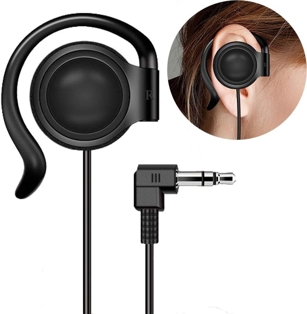 Single-Sided Earbud with Adjustable Hook – Ideal for Professionals & Students