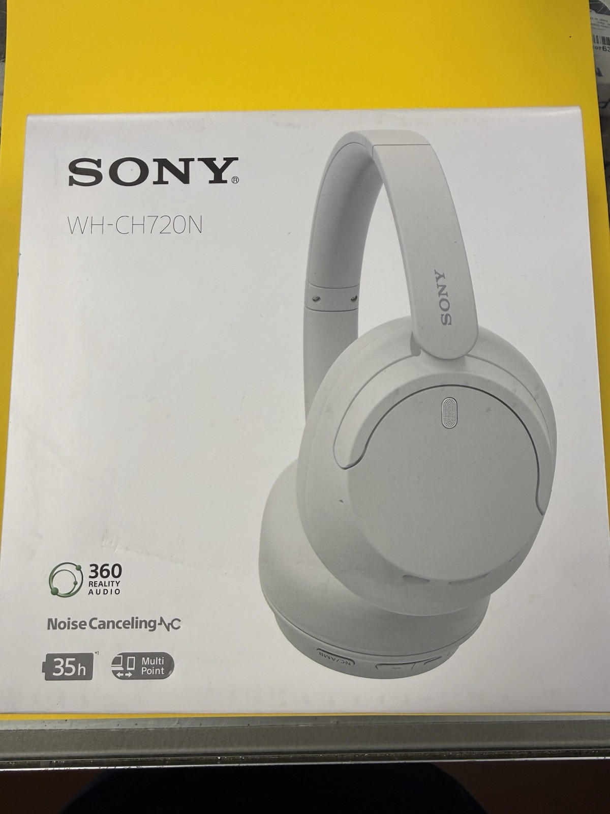 SONY WIRELESS HEADPHONES BLUETOOTH ON-EAR HEADSET W MICROPHONE – WHITE, New