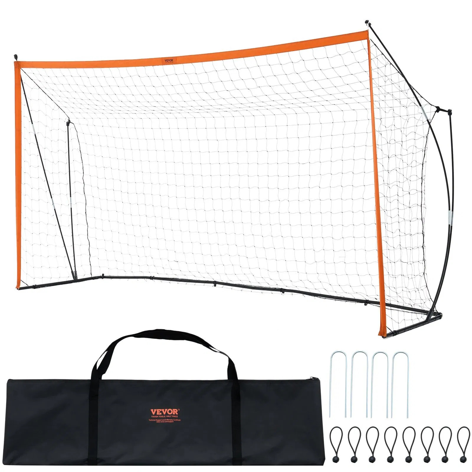 Portable Soccer Goal, 12×6 ft Adults Kids Backyard Soccer Net, Large Practice So