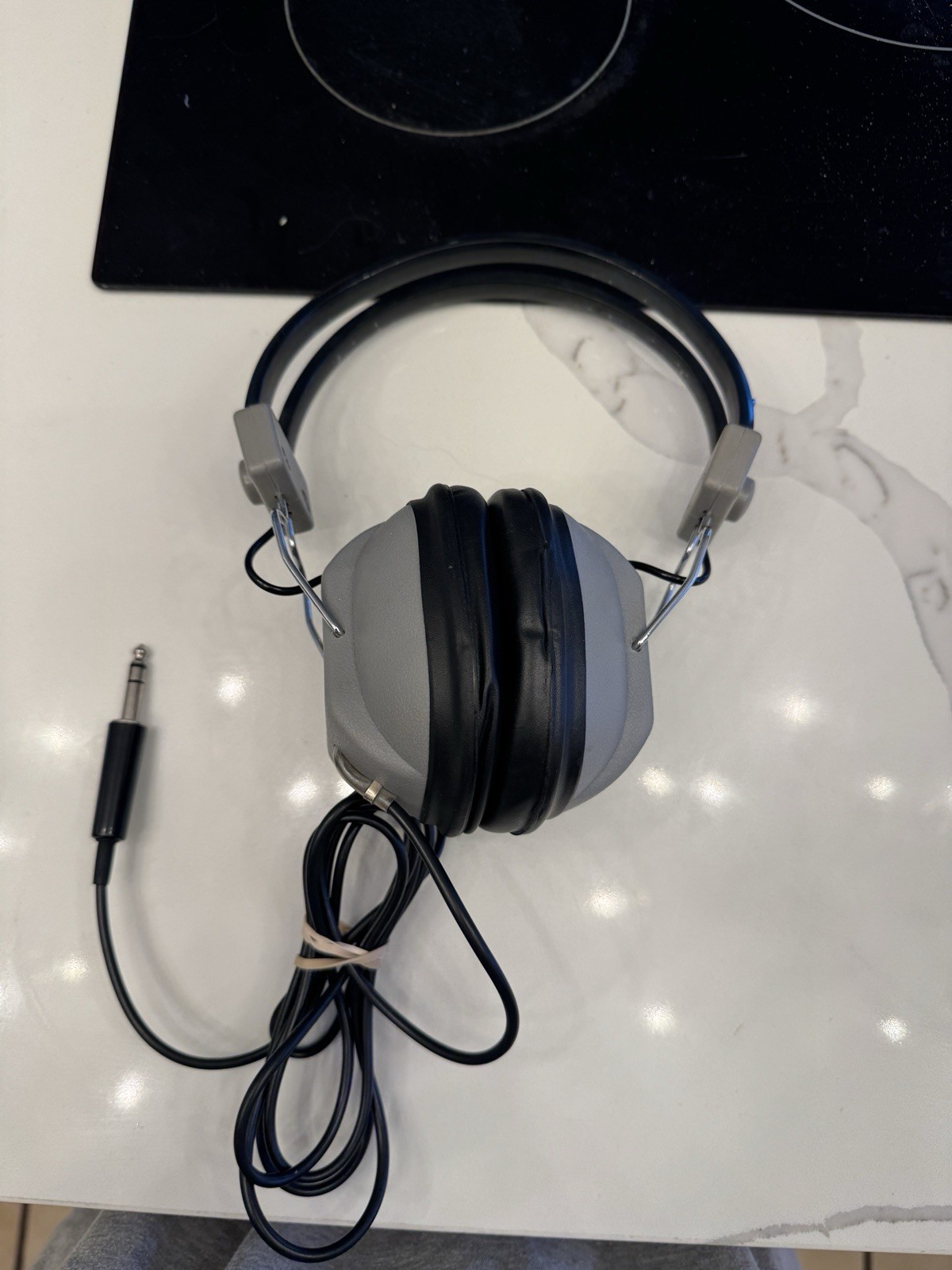 Vintage Realistic Nova10 Stereo Gray Headphones 8ohm Tested/Working Retro 80’s