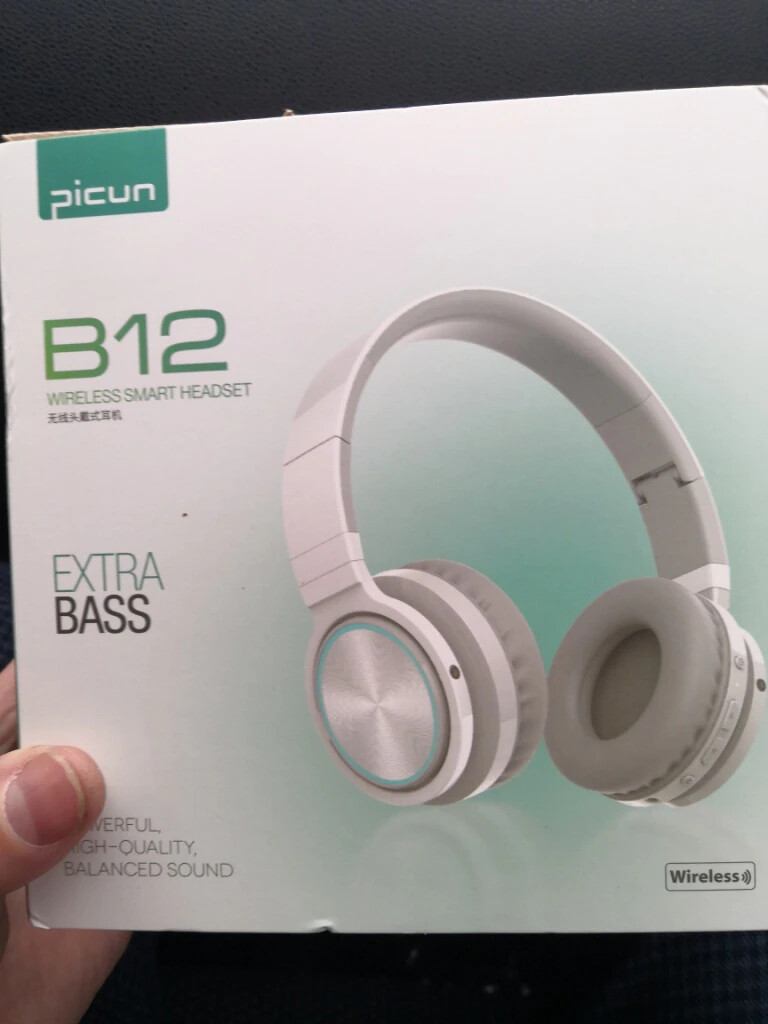 Picun Wireless Headphones Strong Bass Bluetooth Headset Noise Cancelling Bluetoo