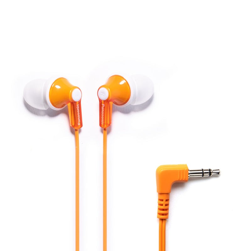 Panasonic RP-HJE120-D / RPHJE120D In-Ear Earbud Headphones, Orange