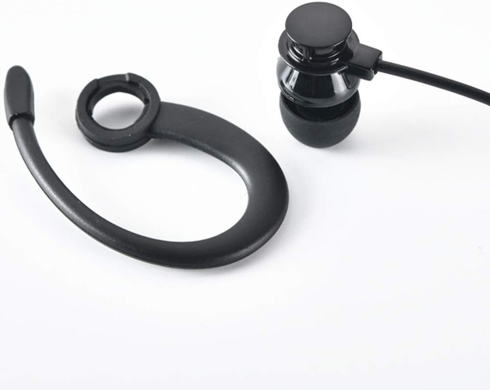 Single Side Earphone In-Ear Stereo to Mono Earbuds,3.5Mm Plug Ear Hook Earpiece,