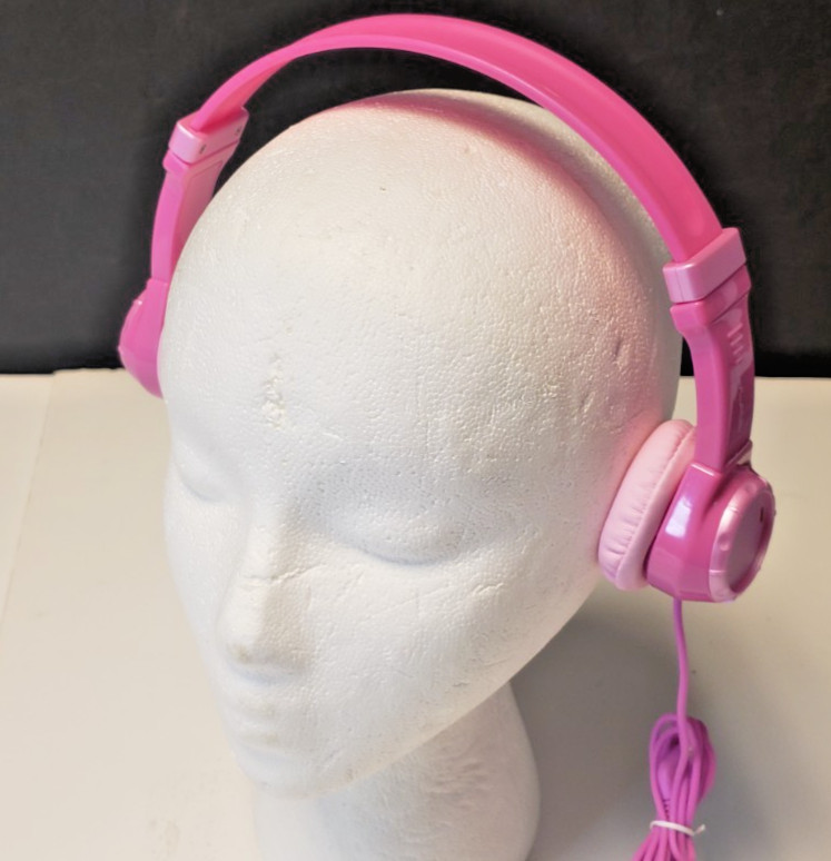 JLab JBuddies Folding Kids Headphones Volume limiting design all ages-PINK