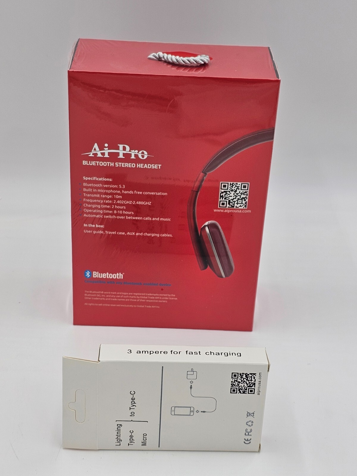 AiPro-200 PLUS BLUETOOTH STEREO HEADPHONES WIRELESS PREMIUM SOUND (PICK COLOR)