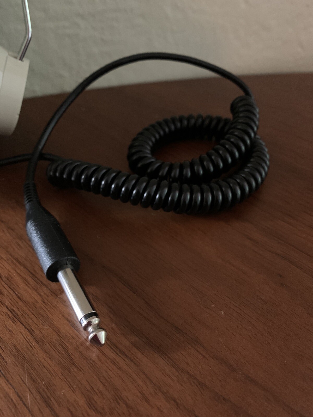 Beige Califone 2924AV-P Mono Headphones 6’ coiled cord and 1/4″ Plug