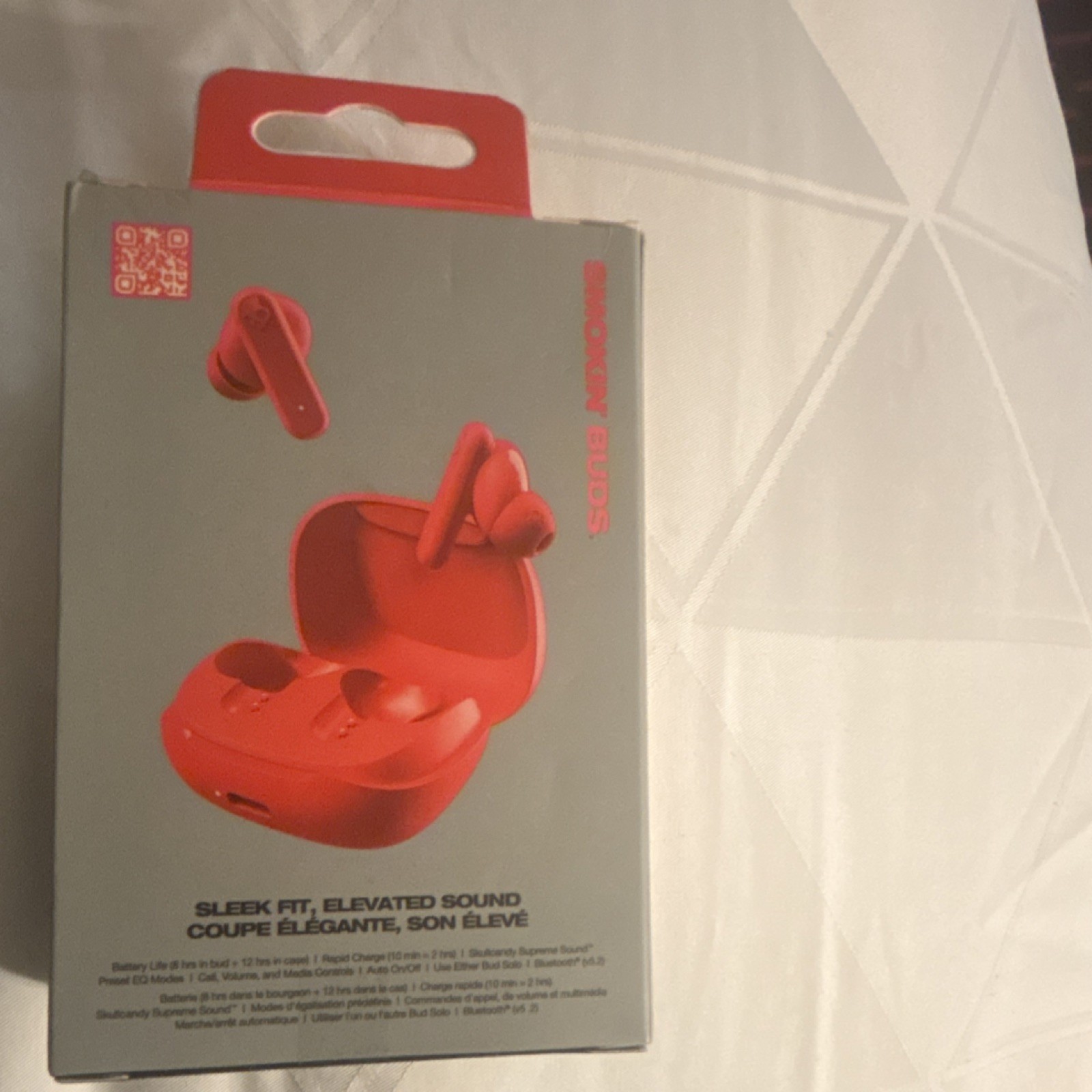 Skullcandy Smokin’ Buds True Wireless Bluetooth In-Ear Earbuds Red